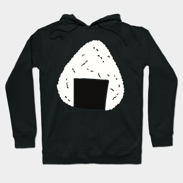 Onigiri Japanese Rice Ball Hoodie by InkyArt